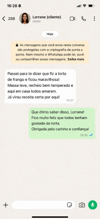Depoimento de cliente